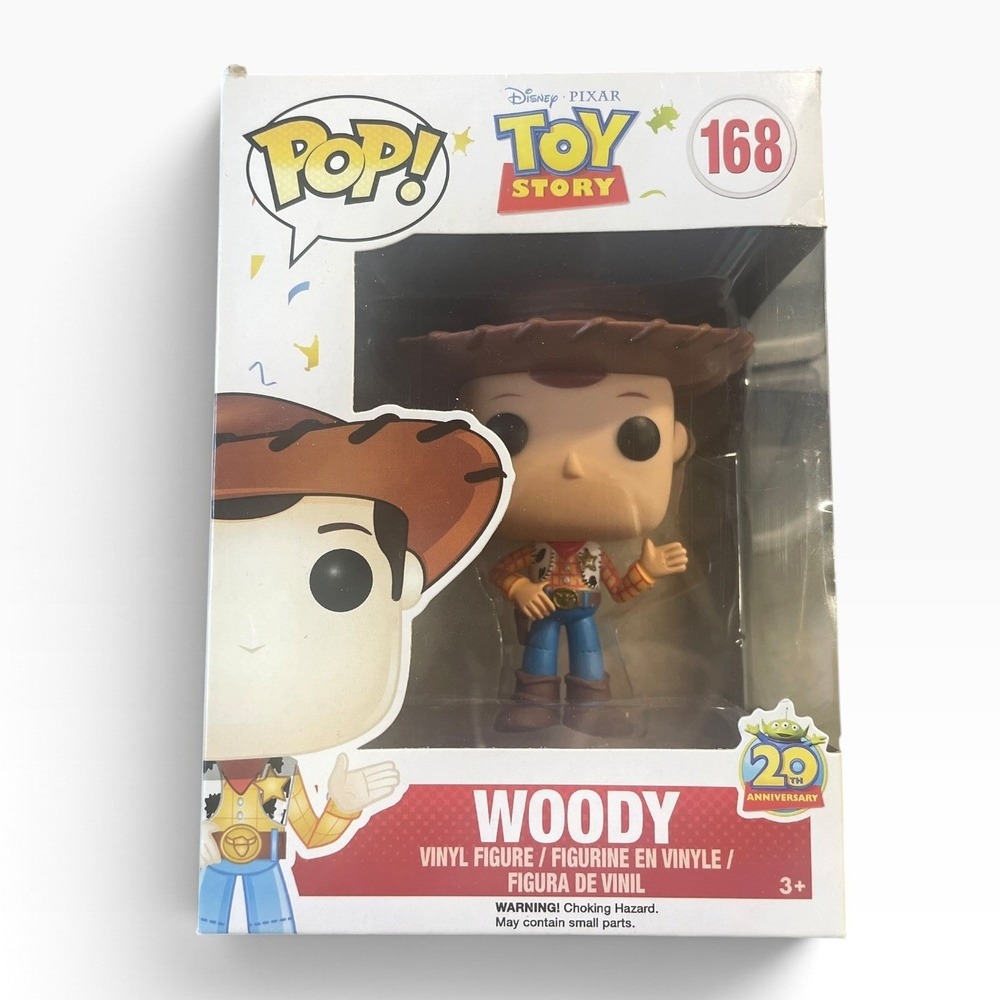 Funko Pop Toy Story Woody 168 OS Brown Disney Pixar 20th Anniversary Figure
